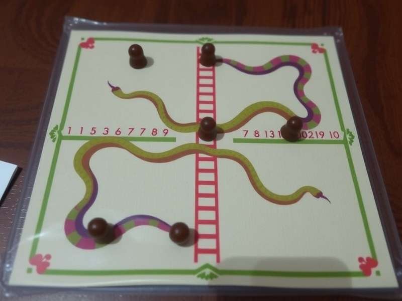 Traditional Snakes and Ladders Malayali board game